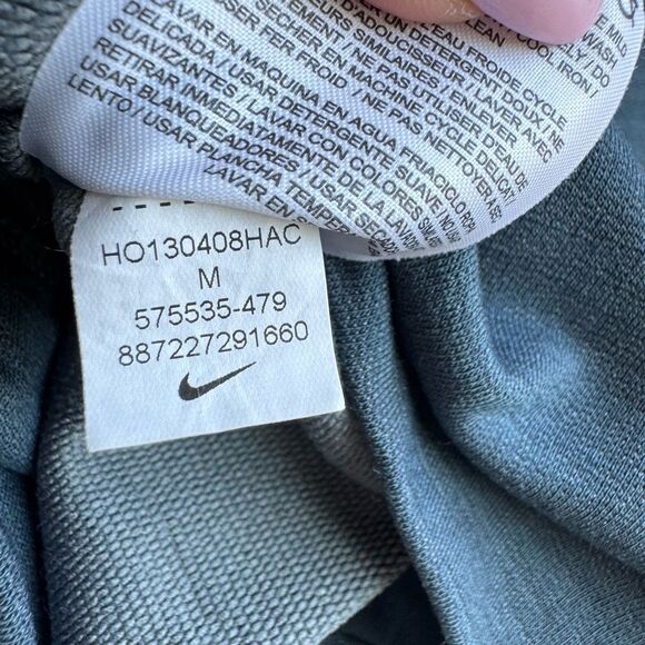 Nike Training Wool Blend Running Hooded Long Torse Hoodie Gray Size Medium - Picture 9 of 11